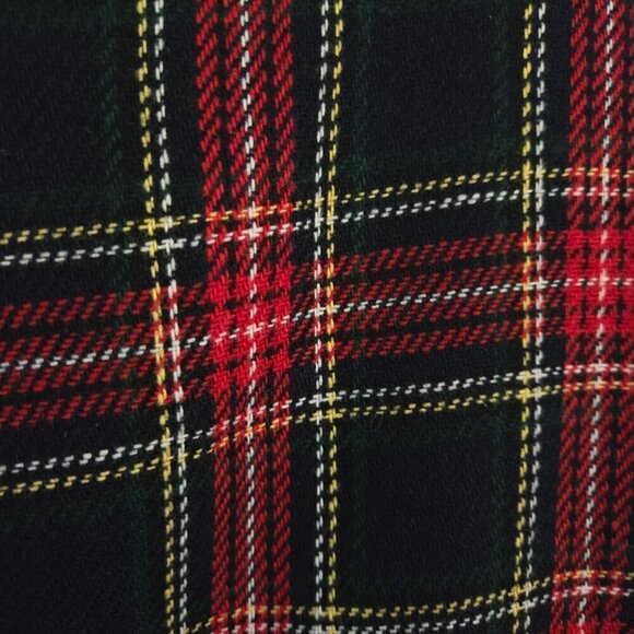 Sag Harbor Vintage Dark Academia Red Plaid Wool Blend Blazer Size 12p - Picture 5 of 7